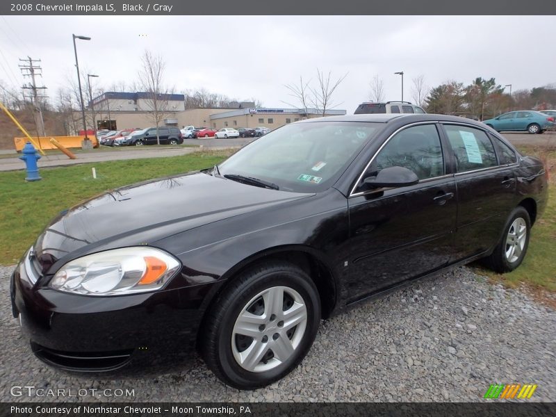 Black / Gray 2008 Chevrolet Impala LS