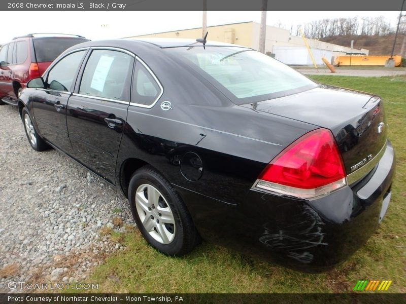 Black / Gray 2008 Chevrolet Impala LS