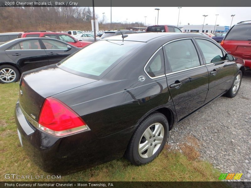 Black / Gray 2008 Chevrolet Impala LS