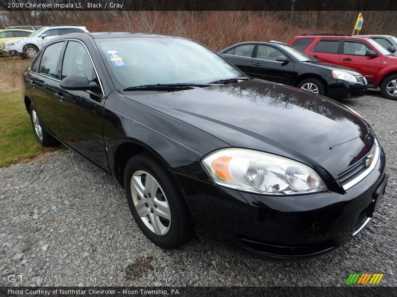 Black / Gray 2008 Chevrolet Impala LS