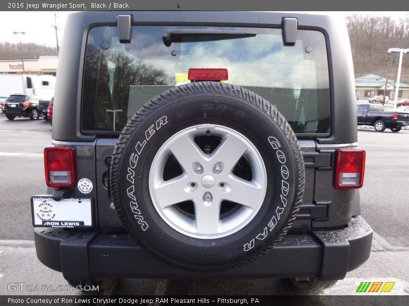 Black / Black 2016 Jeep Wrangler Sport