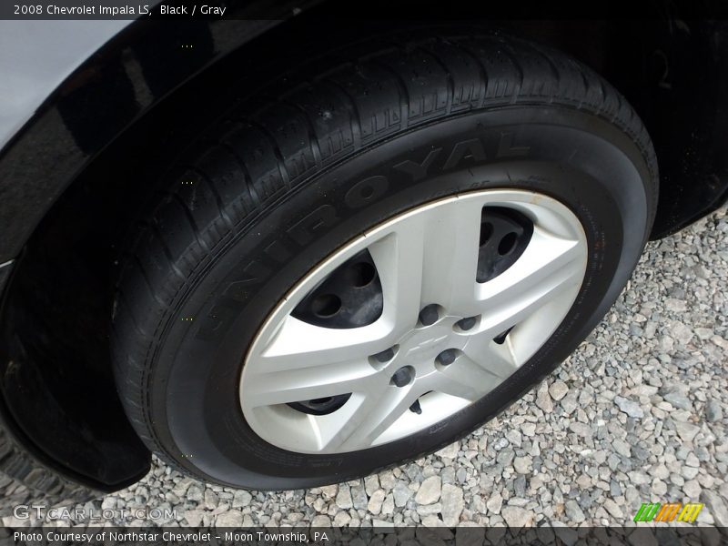 Black / Gray 2008 Chevrolet Impala LS