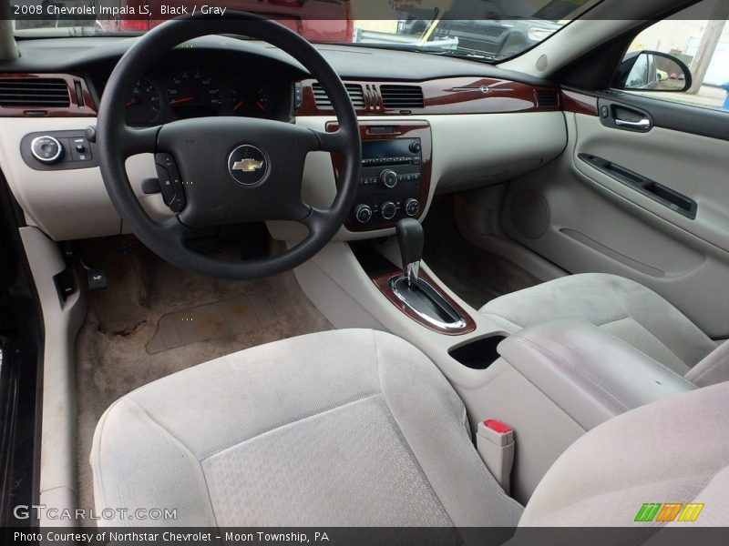 Black / Gray 2008 Chevrolet Impala LS