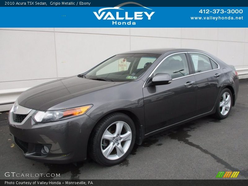 Grigio Metallic / Ebony 2010 Acura TSX Sedan
