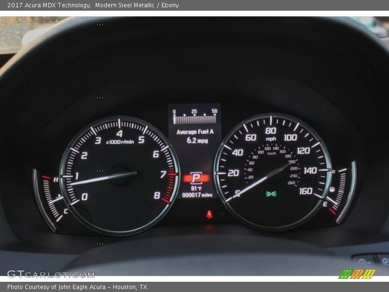 Modern Steel Metallic / Ebony 2017 Acura MDX Technology