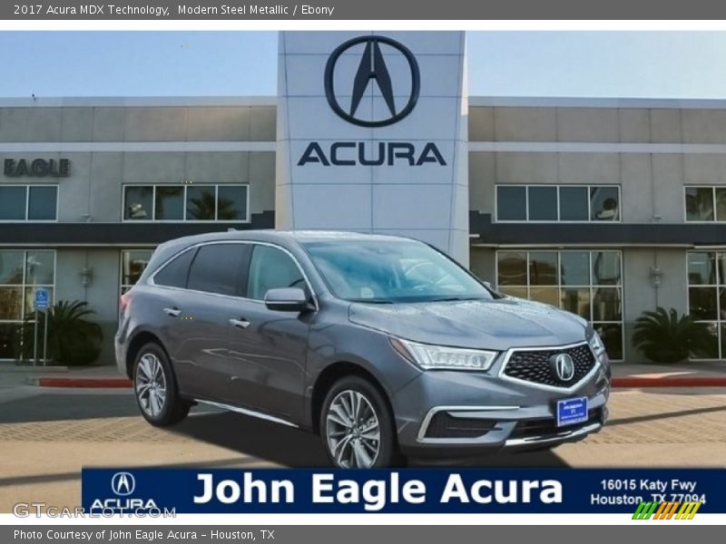 Modern Steel Metallic / Ebony 2017 Acura MDX Technology