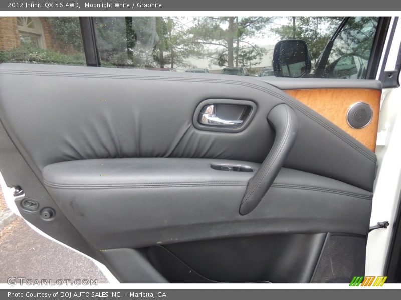 Moonlight White / Graphite 2012 Infiniti QX 56 4WD