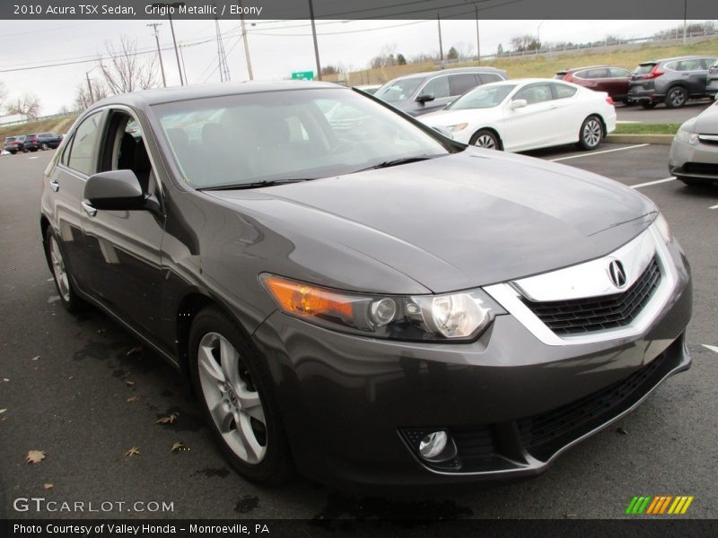 Grigio Metallic / Ebony 2010 Acura TSX Sedan