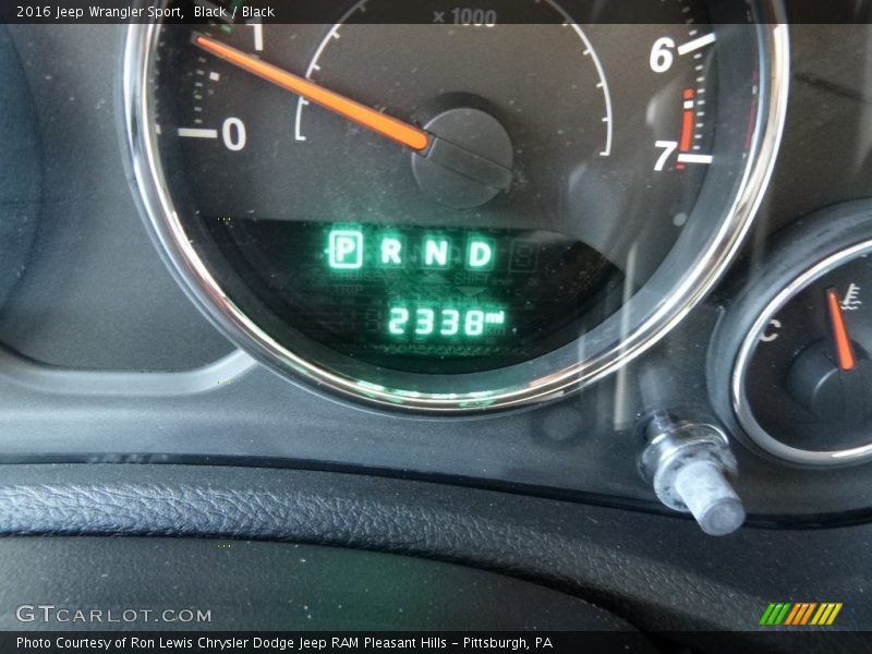 Black / Black 2016 Jeep Wrangler Sport