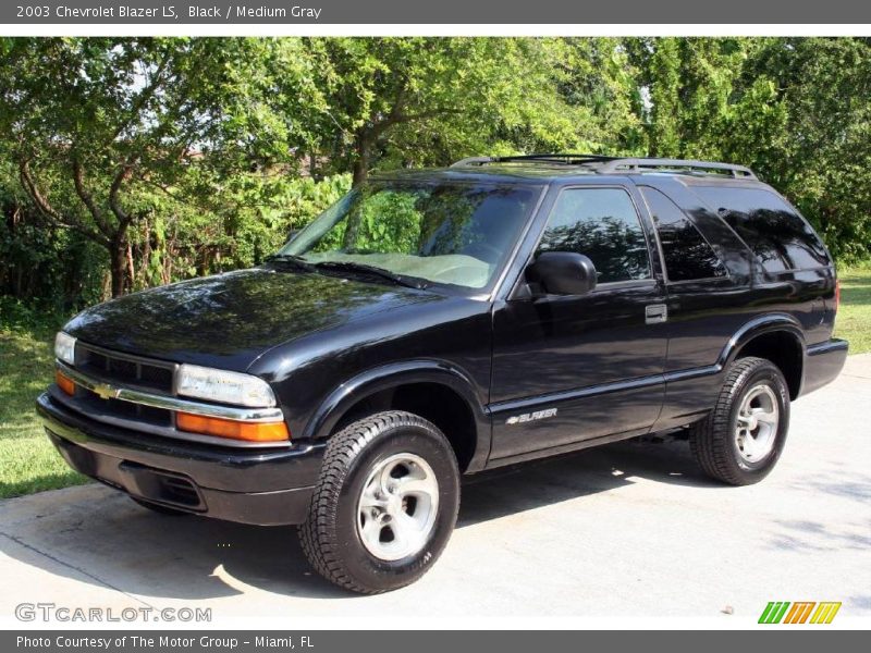 Black / Medium Gray 2003 Chevrolet Blazer LS