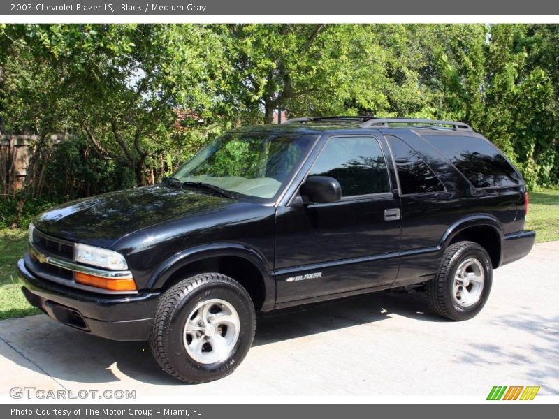 Black / Medium Gray 2003 Chevrolet Blazer LS