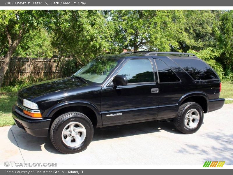 Black / Medium Gray 2003 Chevrolet Blazer LS
