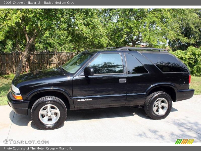 Black / Medium Gray 2003 Chevrolet Blazer LS