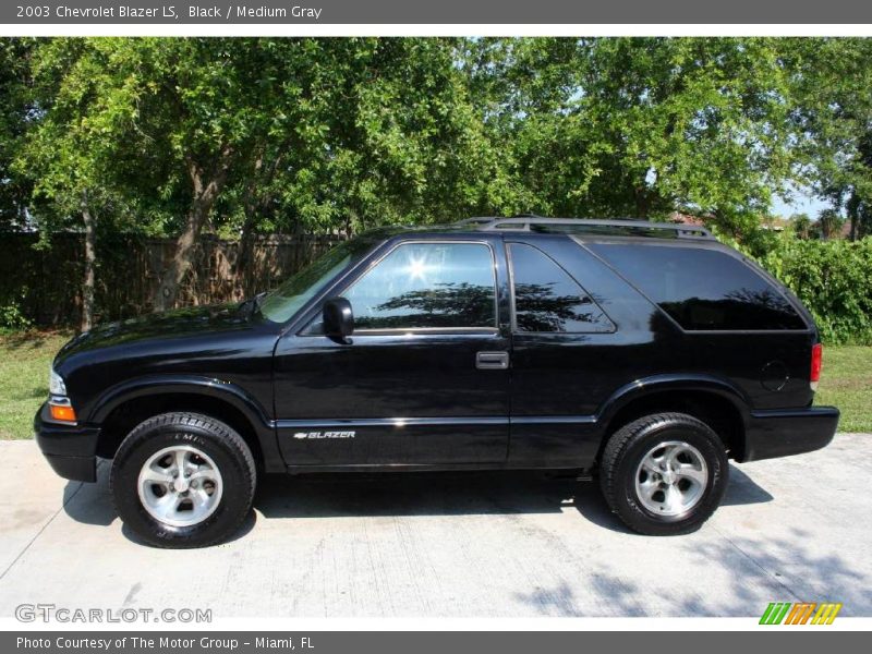Black / Medium Gray 2003 Chevrolet Blazer LS