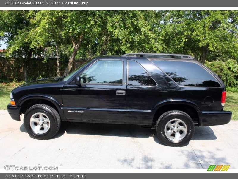Black / Medium Gray 2003 Chevrolet Blazer LS