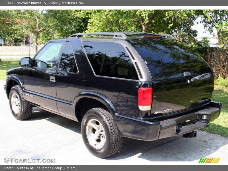 Black / Medium Gray 2003 Chevrolet Blazer LS