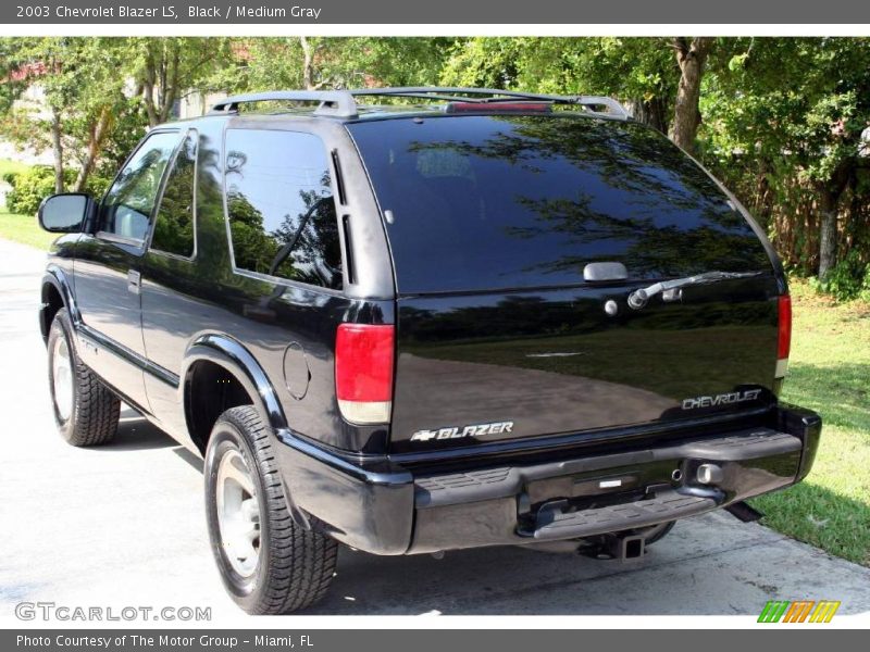 Black / Medium Gray 2003 Chevrolet Blazer LS