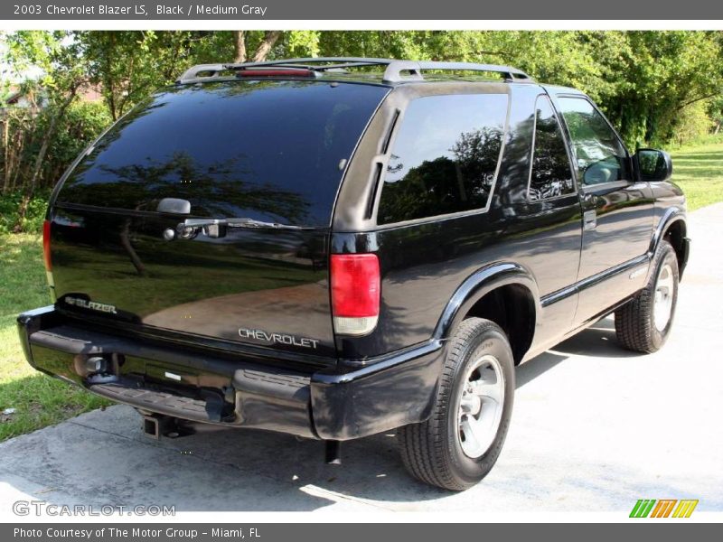 Black / Medium Gray 2003 Chevrolet Blazer LS