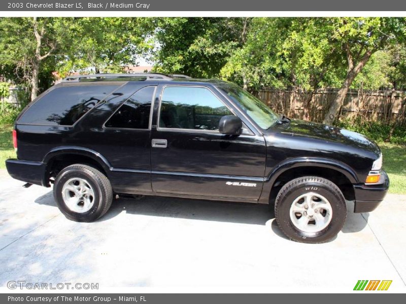 Black / Medium Gray 2003 Chevrolet Blazer LS