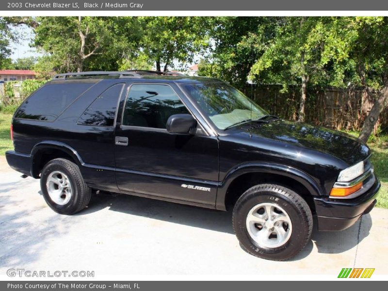 Black / Medium Gray 2003 Chevrolet Blazer LS