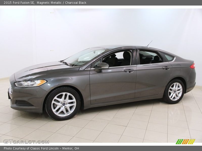 Magnetic Metallic / Charcoal Black 2015 Ford Fusion SE
