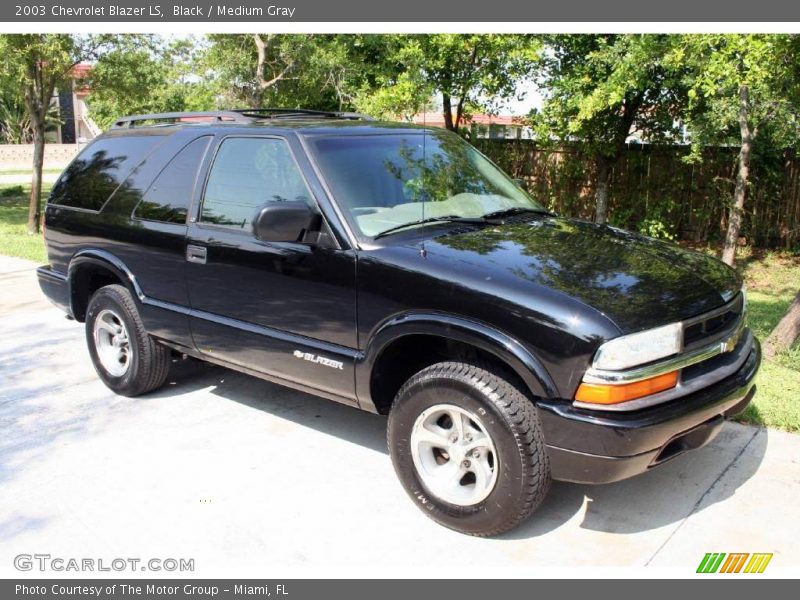 Black / Medium Gray 2003 Chevrolet Blazer LS