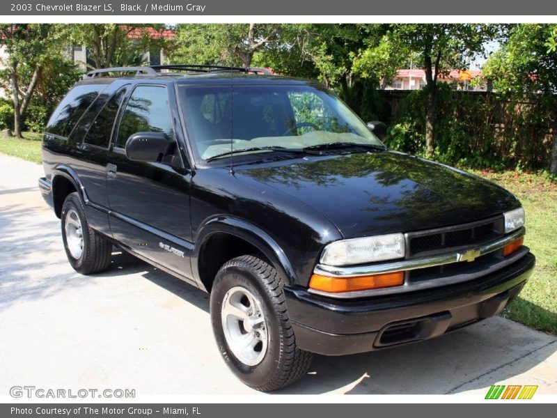 Black / Medium Gray 2003 Chevrolet Blazer LS