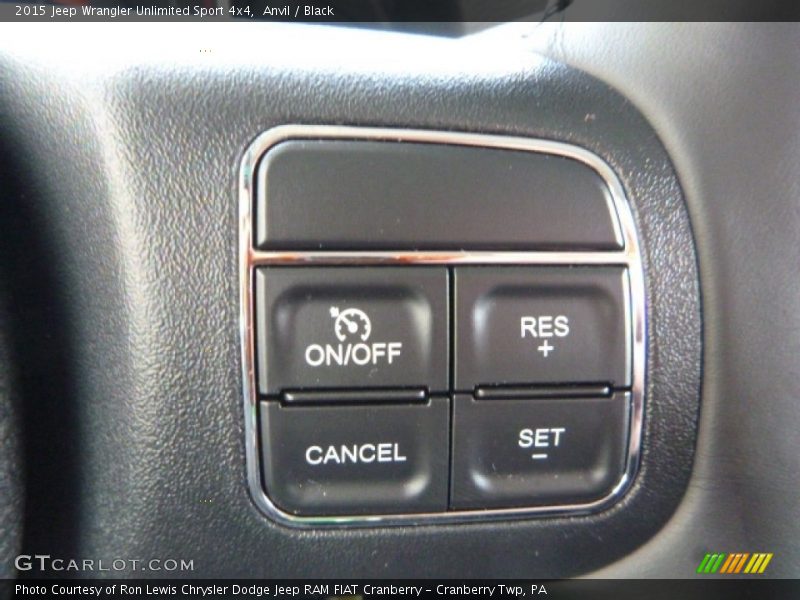 Anvil / Black 2015 Jeep Wrangler Unlimited Sport 4x4