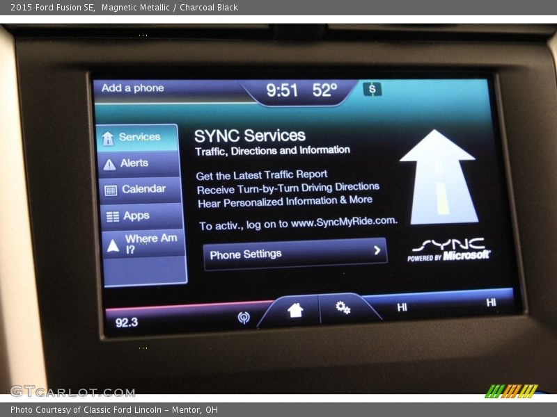 Magnetic Metallic / Charcoal Black 2015 Ford Fusion SE