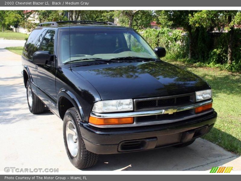 Black / Medium Gray 2003 Chevrolet Blazer LS