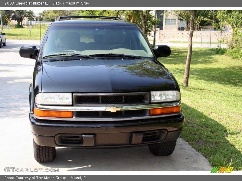 Black / Medium Gray 2003 Chevrolet Blazer LS