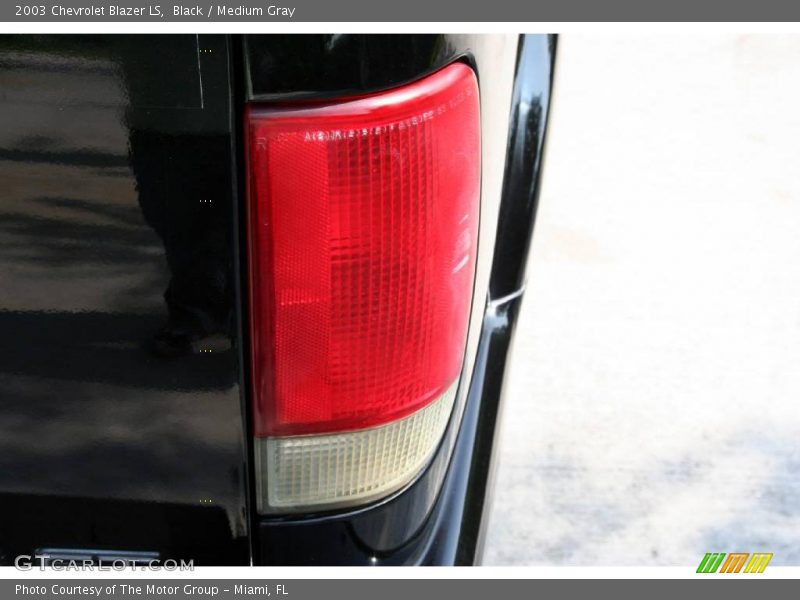 Black / Medium Gray 2003 Chevrolet Blazer LS