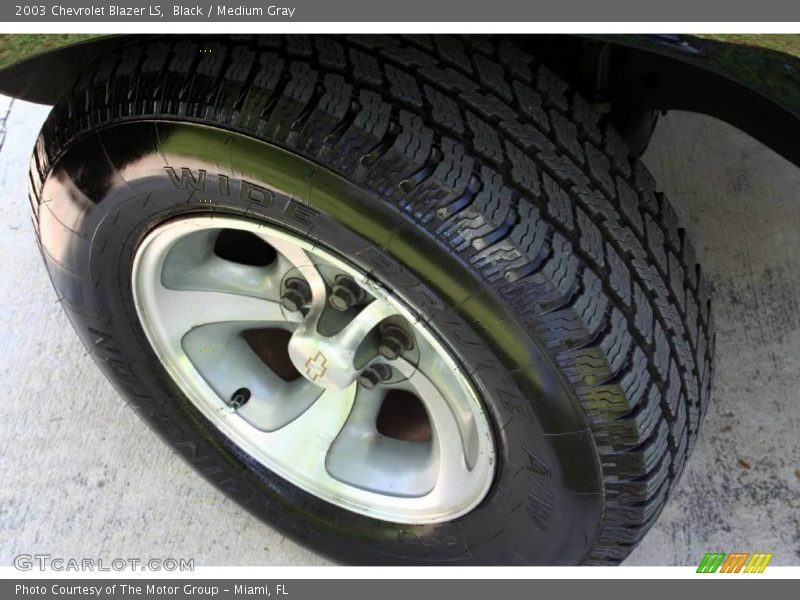 Black / Medium Gray 2003 Chevrolet Blazer LS