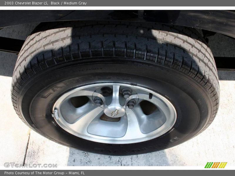 Black / Medium Gray 2003 Chevrolet Blazer LS