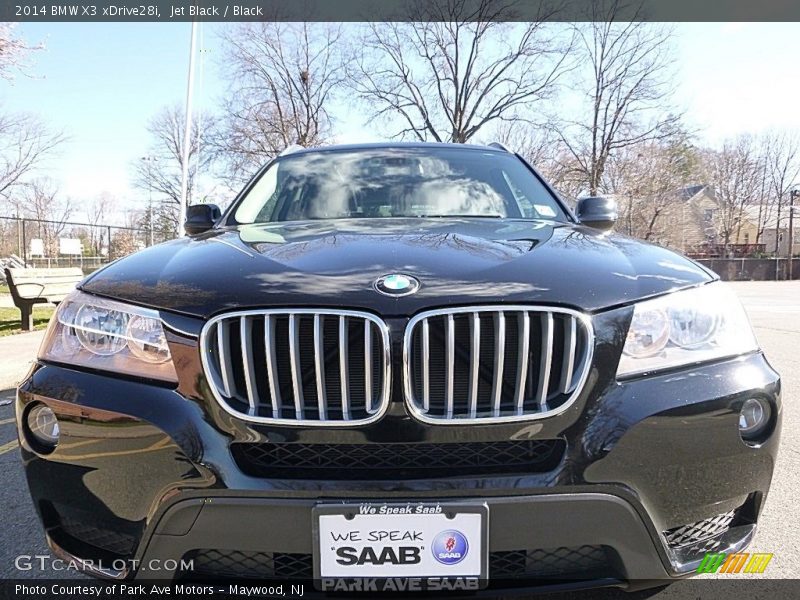 Jet Black / Black 2014 BMW X3 xDrive28i