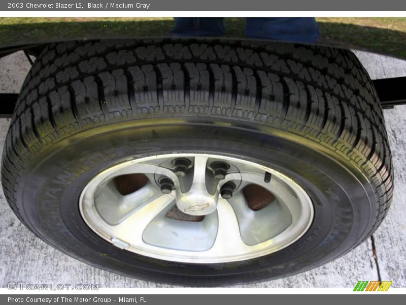 Black / Medium Gray 2003 Chevrolet Blazer LS