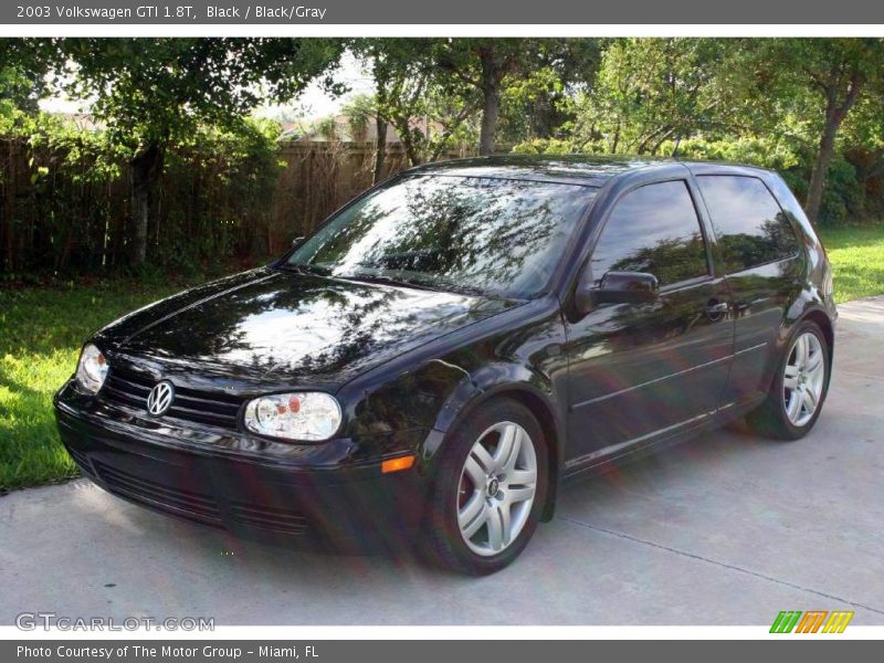 Black / Black/Gray 2003 Volkswagen GTI 1.8T