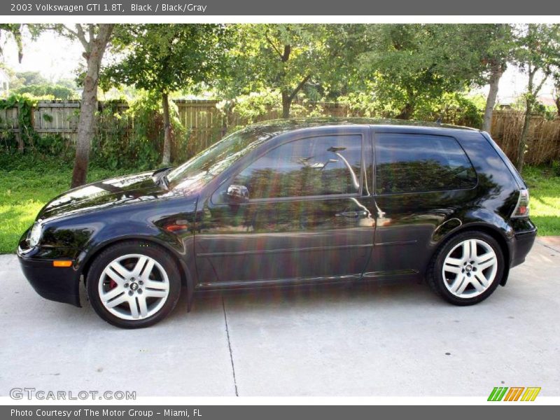 Black / Black/Gray 2003 Volkswagen GTI 1.8T