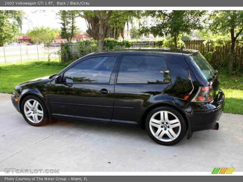Black / Black/Gray 2003 Volkswagen GTI 1.8T