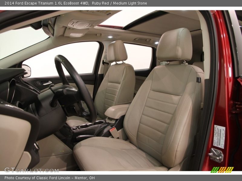 Ruby Red / Medium Light Stone 2014 Ford Escape Titanium 1.6L EcoBoost 4WD
