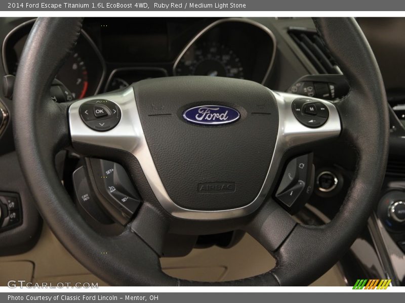 Ruby Red / Medium Light Stone 2014 Ford Escape Titanium 1.6L EcoBoost 4WD