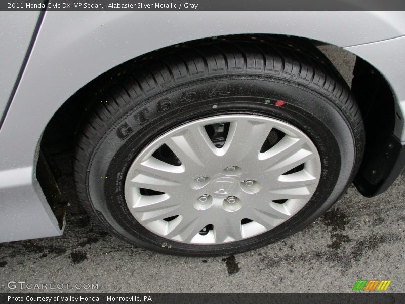 Alabaster Silver Metallic / Gray 2011 Honda Civic DX-VP Sedan