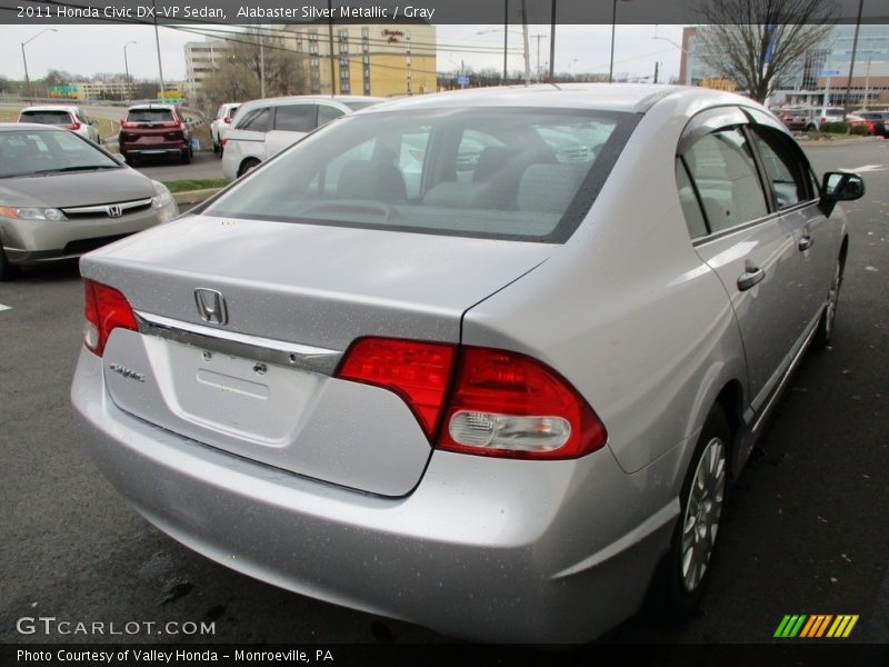 Alabaster Silver Metallic / Gray 2011 Honda Civic DX-VP Sedan