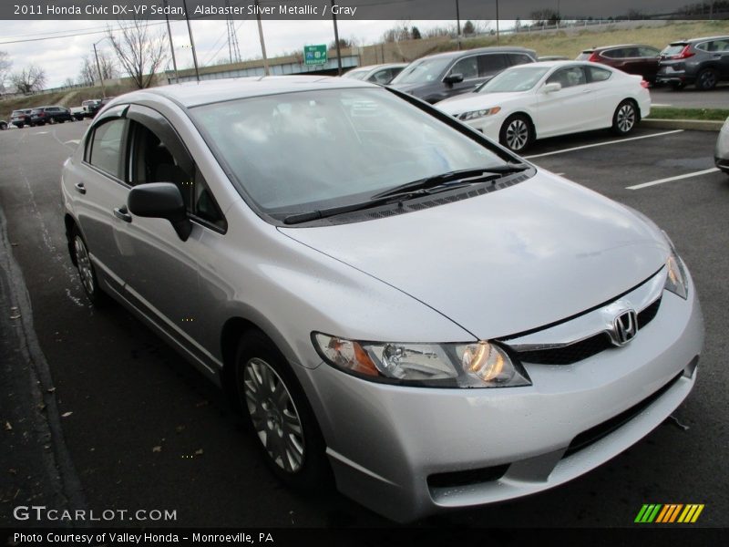 Alabaster Silver Metallic / Gray 2011 Honda Civic DX-VP Sedan