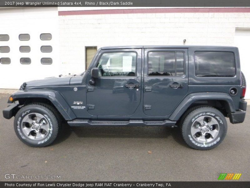 Rhino / Black/Dark Saddle 2017 Jeep Wrangler Unlimited Sahara 4x4