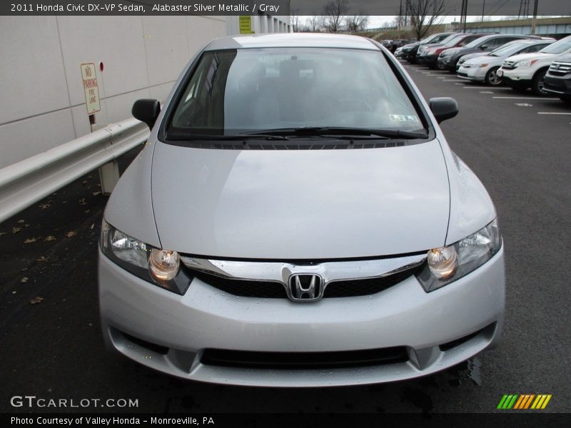 Alabaster Silver Metallic / Gray 2011 Honda Civic DX-VP Sedan