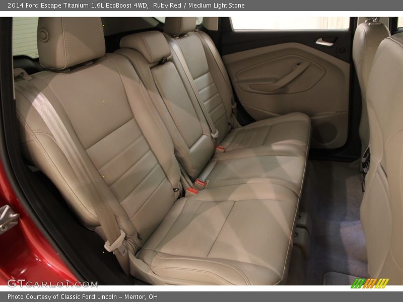 Ruby Red / Medium Light Stone 2014 Ford Escape Titanium 1.6L EcoBoost 4WD