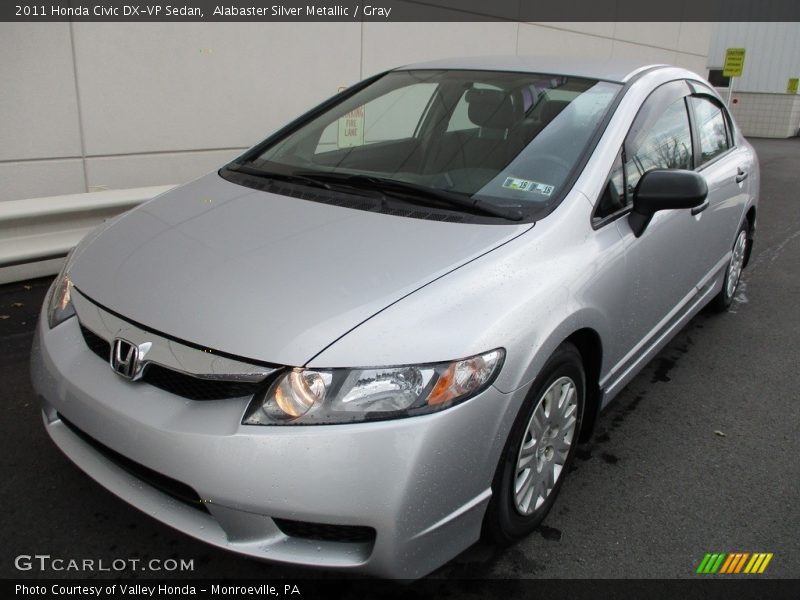 Alabaster Silver Metallic / Gray 2011 Honda Civic DX-VP Sedan