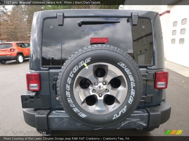 Rhino / Black/Dark Saddle 2017 Jeep Wrangler Unlimited Sahara 4x4