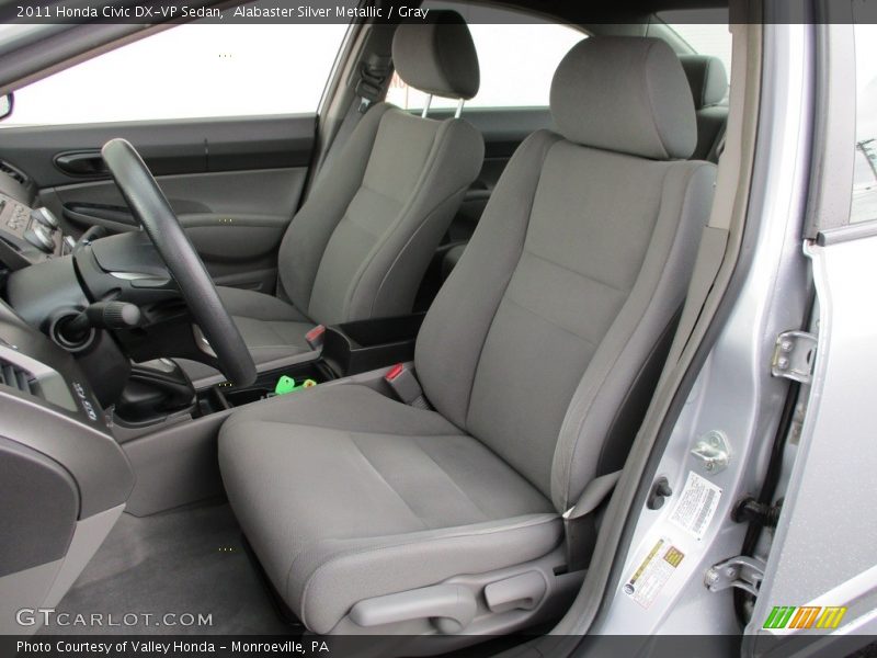 Alabaster Silver Metallic / Gray 2011 Honda Civic DX-VP Sedan